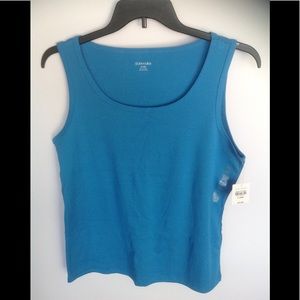 St. John's Bay Tank Top - Blue - XL - NWT